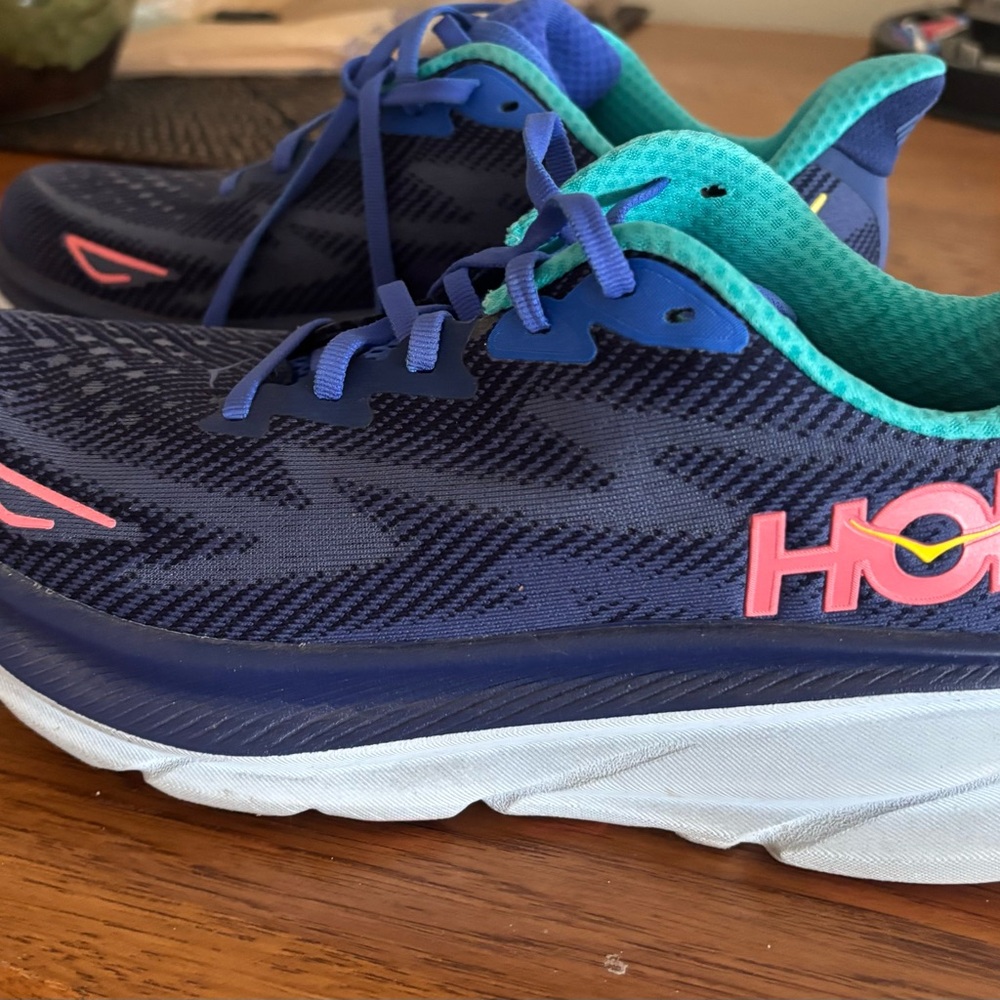 Hoka One One Athletic Shoes - Navy and Teal